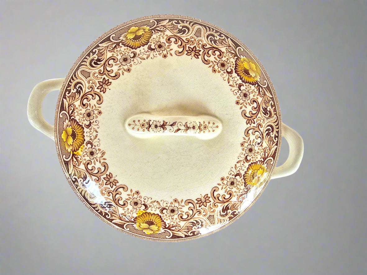 Hand Painted Decorative Plates and Serving Pot