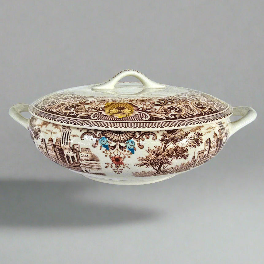 Hand Painted Decorative Plates and Serving Pot