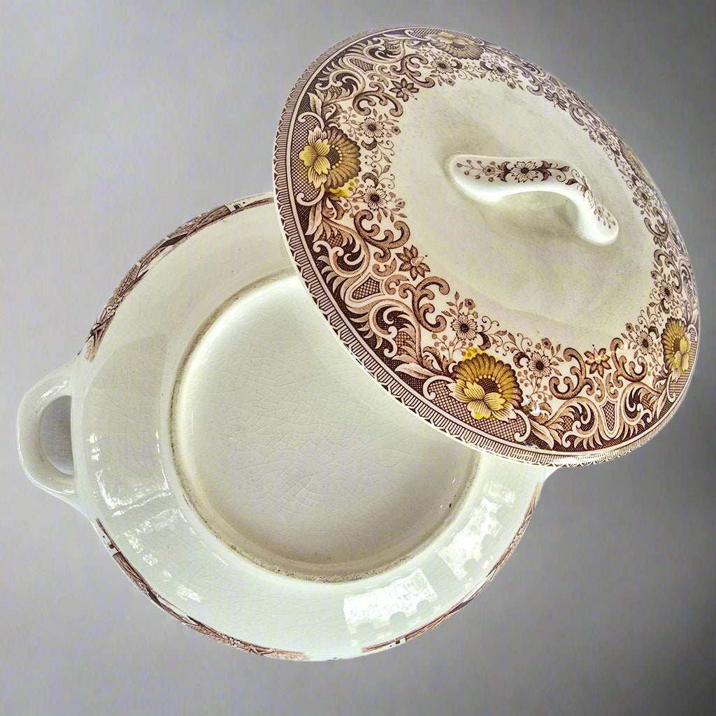 Hand Painted Decorative Plates and Serving Pot