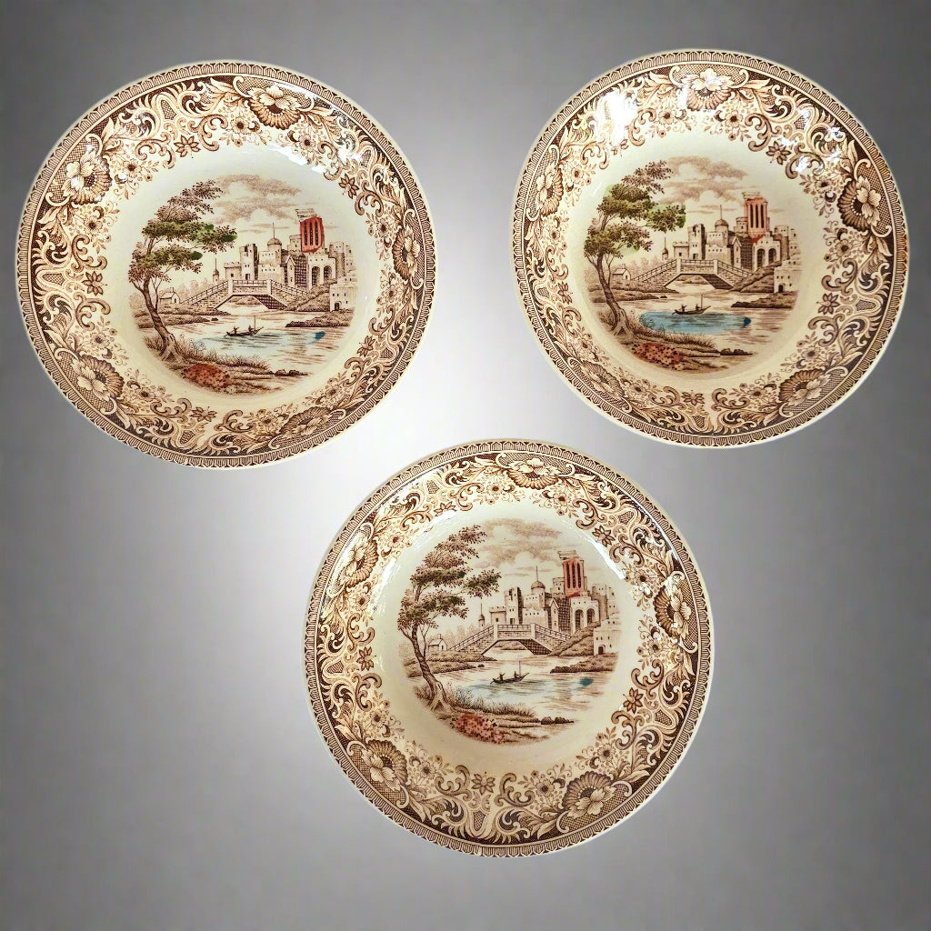 Hand Painted Decorative Plates and Serving Pot
