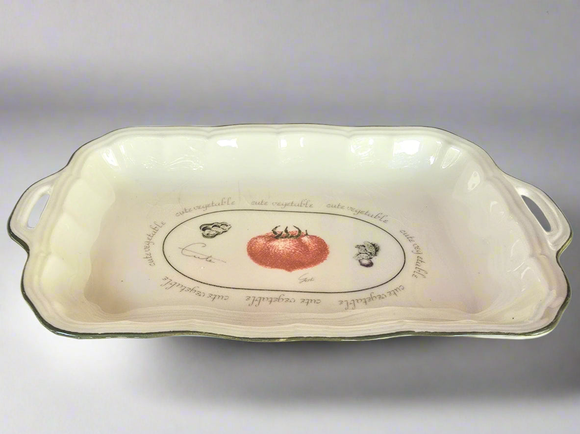 Vegetable Harika Ceramic Tray (Set of 4)