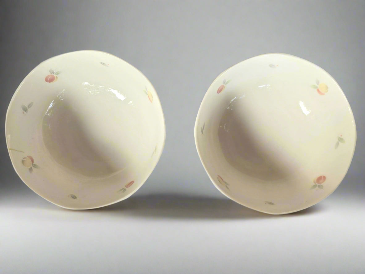 Chinose Noritake Contemporary Fine China Medium Size Bowl with Peach Pattern (Set of 2)
