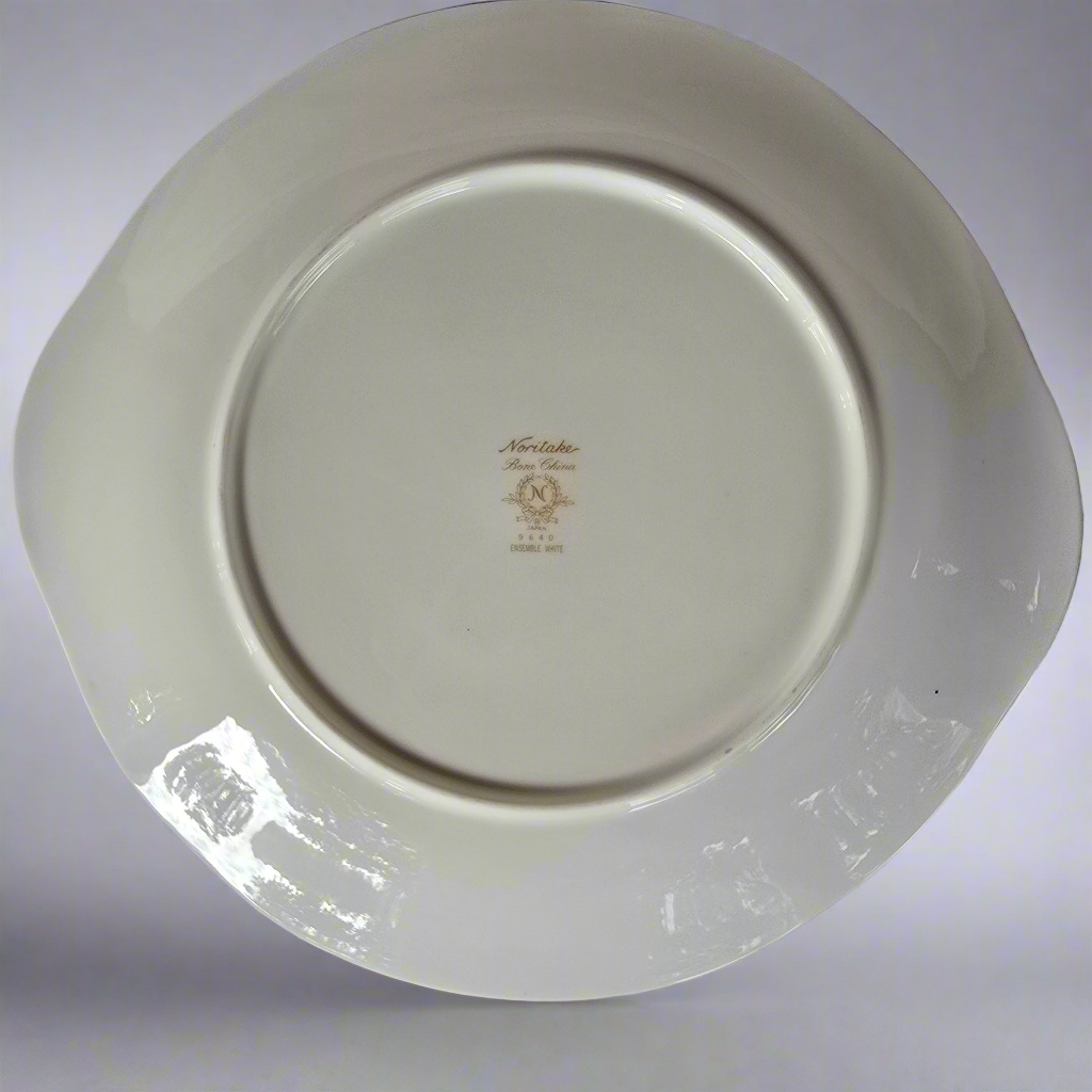 Noritake Ensemble White 9640 Bone China Plate