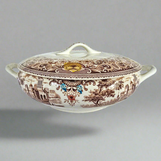 Hand Painted Decorative Plates and Serving Pot