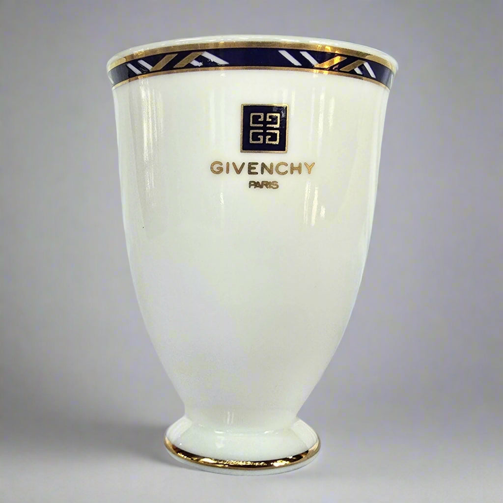 Vintage Givenchy Paris Yamaka International Japan Footed Cup with 24k Gold Trim