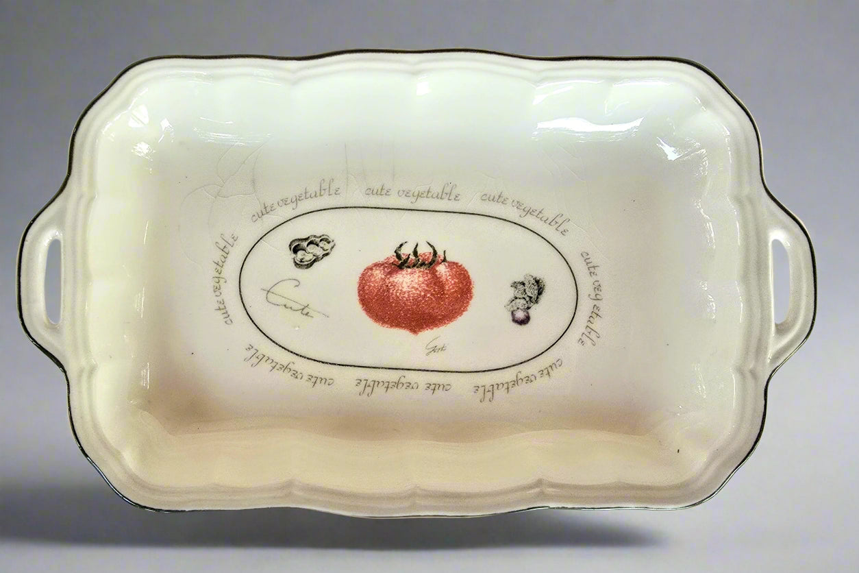 Vegetable Harika Ceramic Tray (Set of 4)