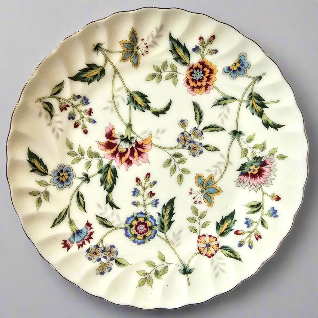 Cake Plate 10 3/4" Exceed Bon-BUCKINGHAM - Japan Gold Trim set of 2