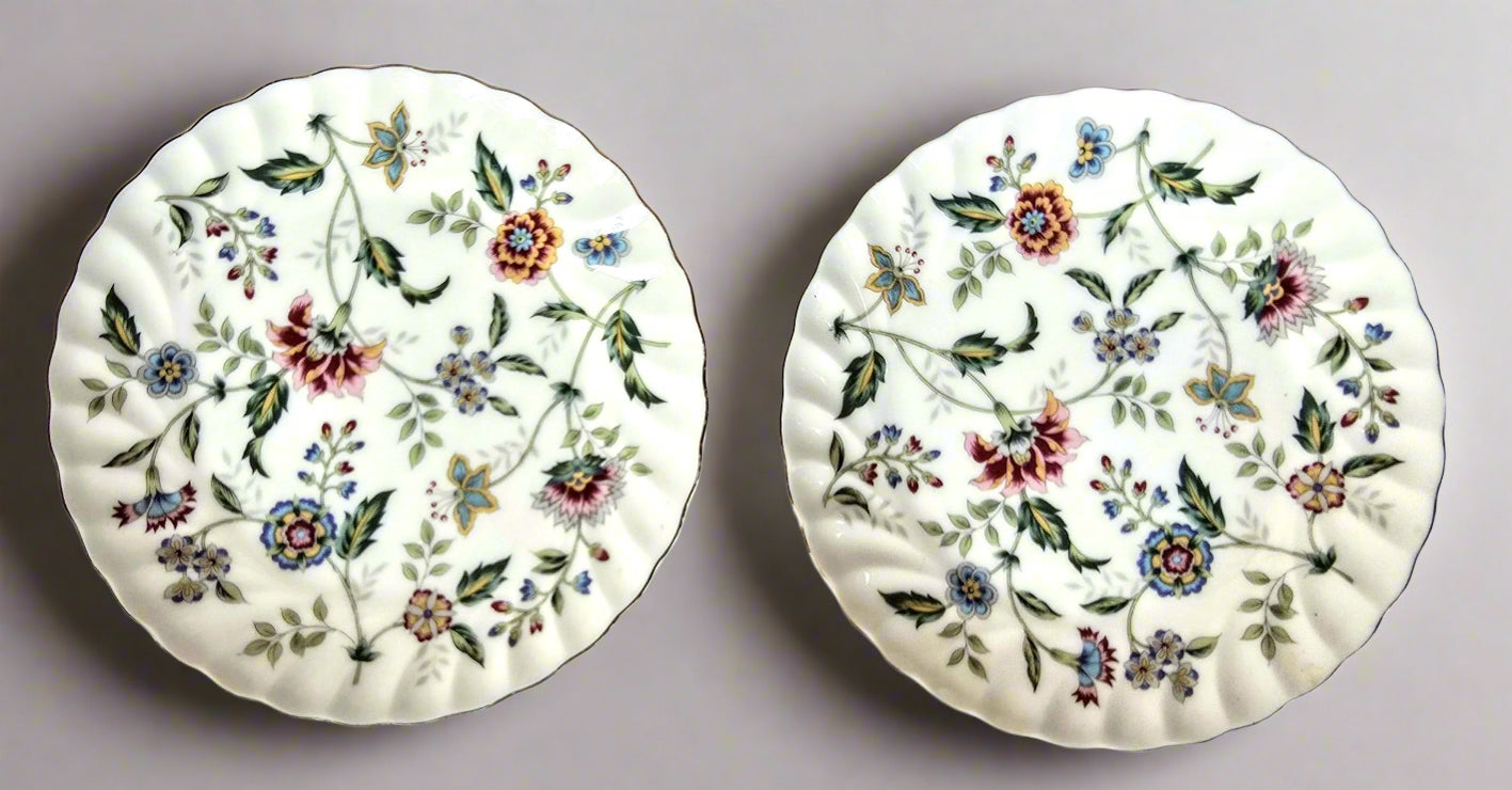 Cake Plate 10 3/4" Exceed Bon-BUCKINGHAM - Japan Gold Trim set of 2