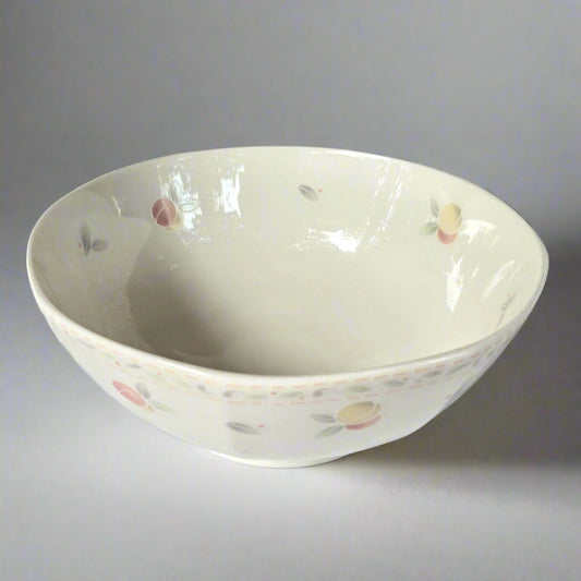 Chinose Noritake Contemporary Fine China Medium Size Bowl with Peach Pattern (Set of 2)