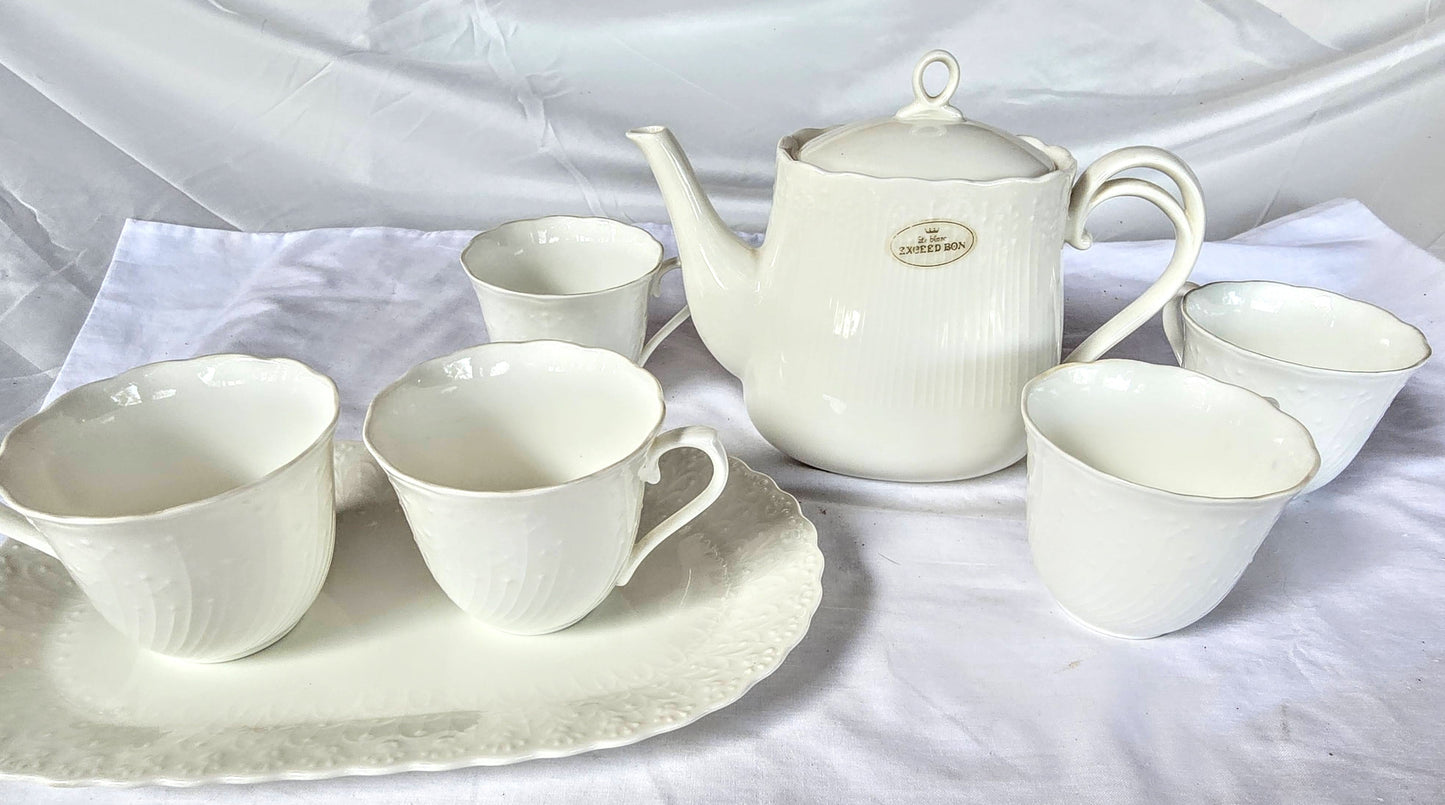 Very rare - Le Blanc Exceed Bon by Keito Japan bone china set