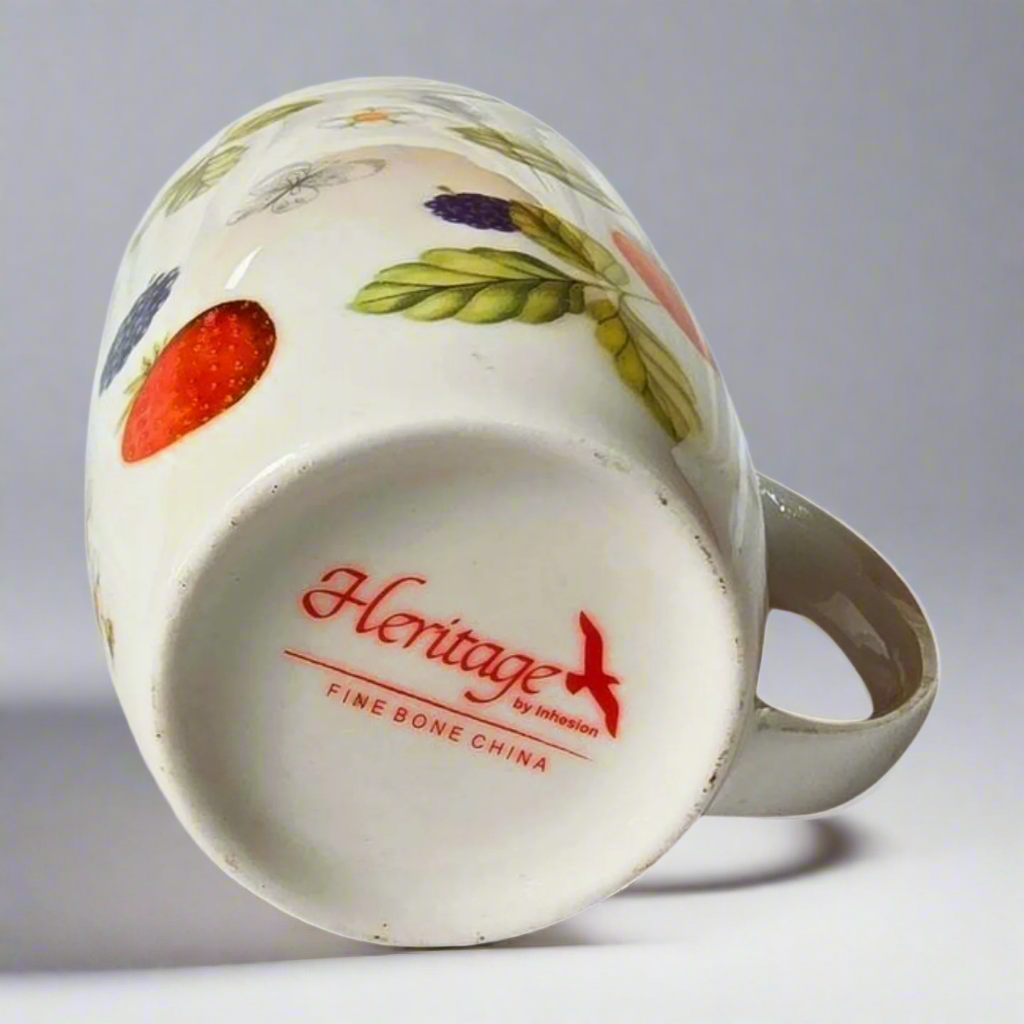 Heritage assorted flowers fine bone china mugs