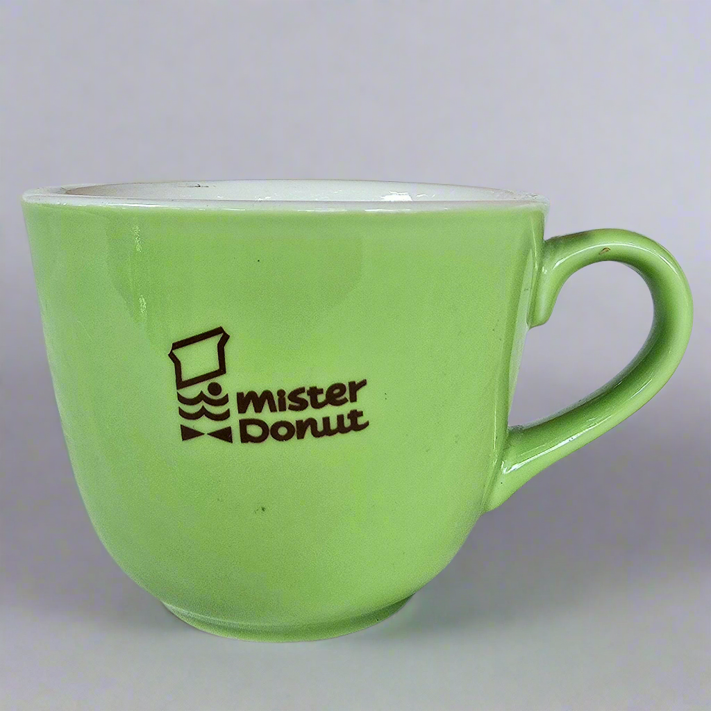 Mister Donut Small Green Coffee Mug