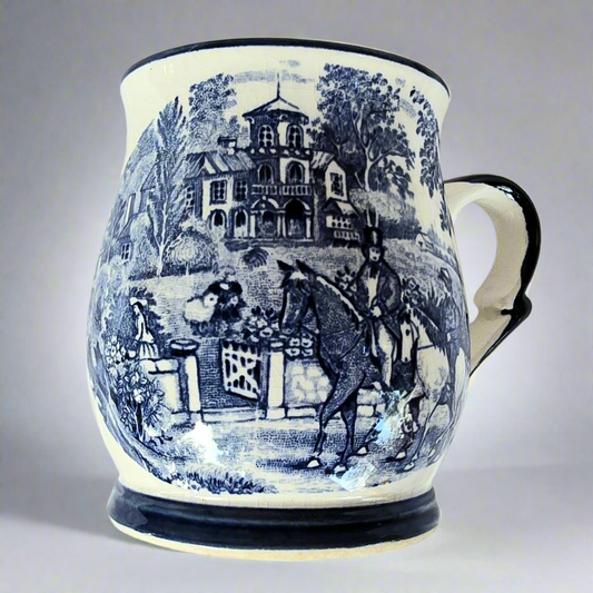 Hand Painted English Countryside Ceramic Mug