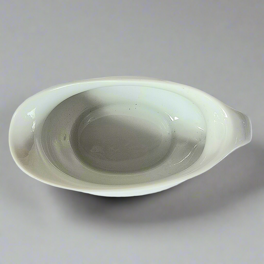 White Porcelain Sauce Boats (set of 2)