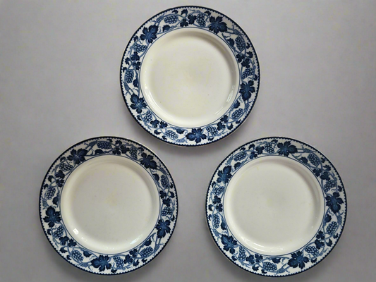 Set of 3 Large Double Phoenix N.K.T Ironstone Plates