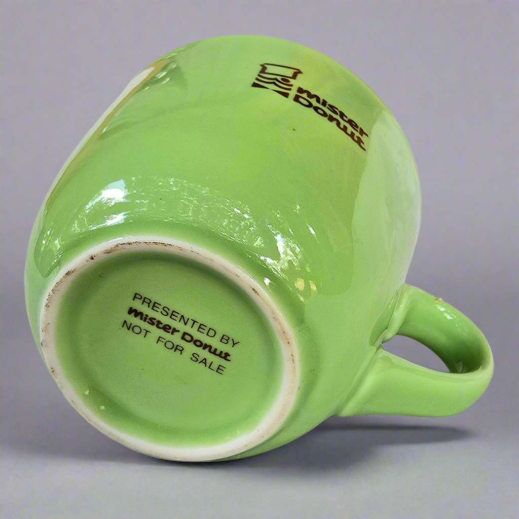 Mister Donut Small Green Coffee Mug