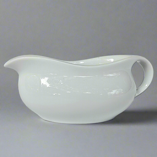 White Porcelain Sauce Boats (set of 2)