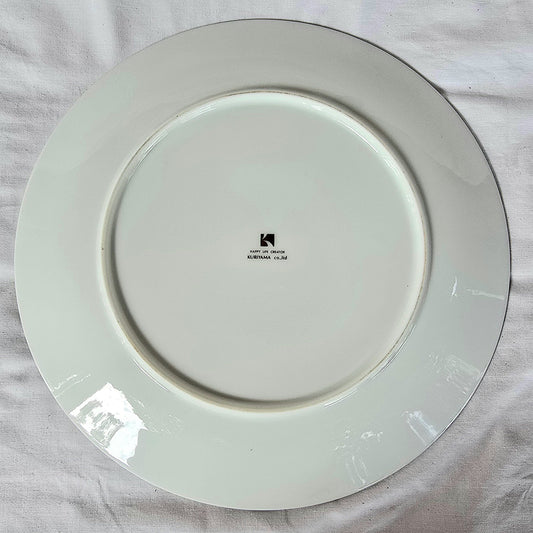 Kuriyama Blue Roses Large Plate