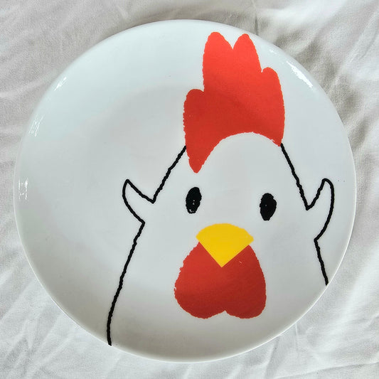 Set of 2 Medium Chicken Plates