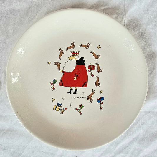 Christmas Plate by Leslie McGuirk